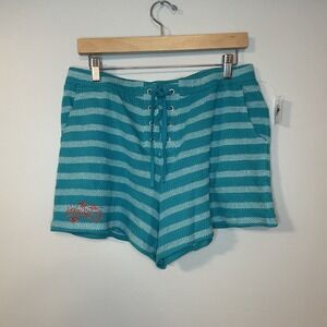 Disney Cruise Line Castaway‎ Cay Teal Shorts Woman Size Large NWT